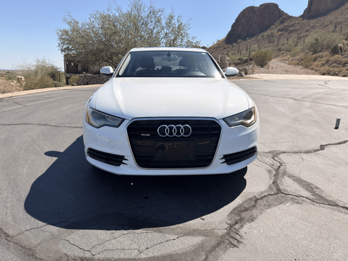 White 2015 Audi A6 2.0T Premium
