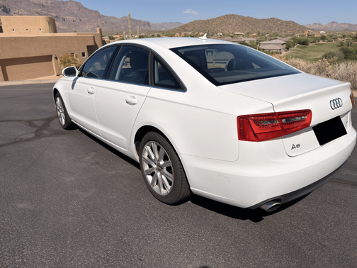 White 2015 Audi A6 2.0T Premium