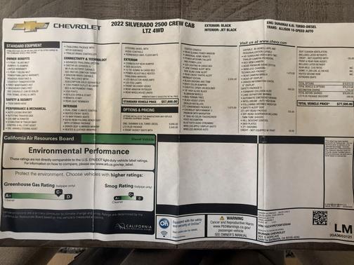 Black 2022 Chevrolet Silverado 2500 LTZ