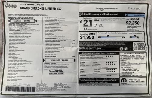 2021 Jeep Grand Cherokee Limited