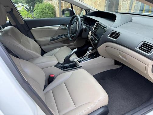 White 2014 Honda Civic EX-L