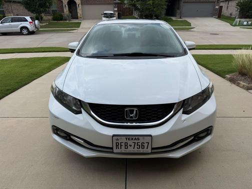 White 2014 Honda Civic EX-L