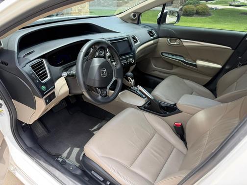 White 2014 Honda Civic EX-L