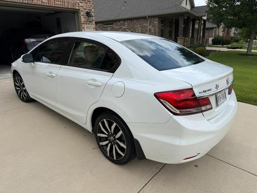 White 2014 Honda Civic EX-L