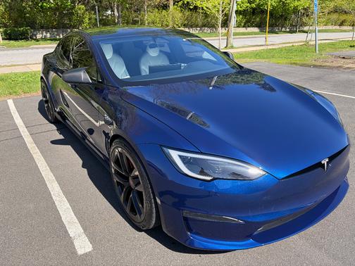 Blue 2024 Tesla Model S Plaid