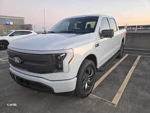White 2025 Ford F-150 Lightning Flash