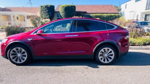 Red 2016 Tesla Model X P90D