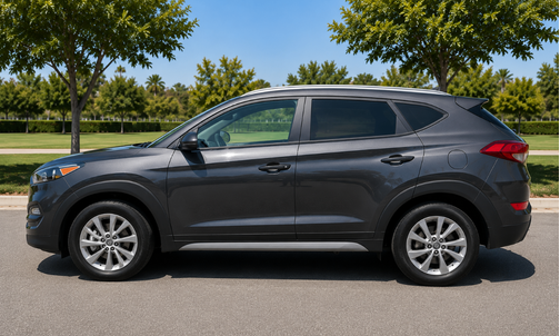 Gray 2018 Hyundai TUCSON SEL Plus
