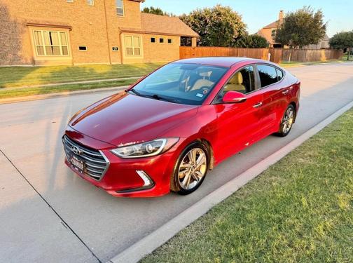Red 2017 Hyundai ELANTRA Limited