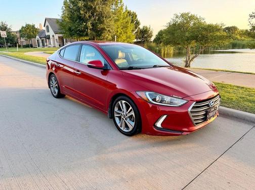 Red 2017 Hyundai ELANTRA Limited