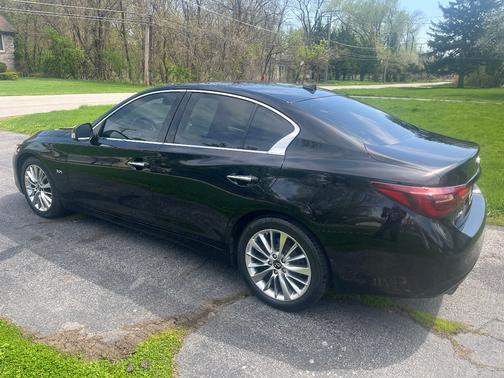 Black 2020 INFINITI Q50 3.0t LUXE