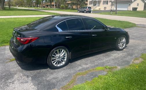 Black 2020 INFINITI Q50 3.0t LUXE
