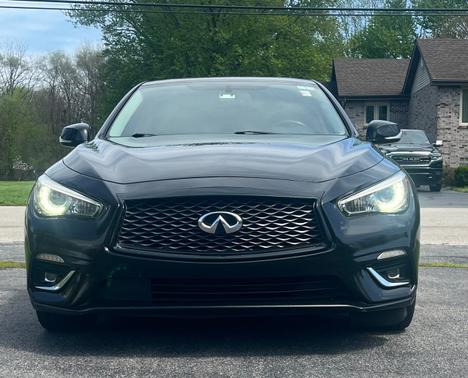 Black 2020 INFINITI Q50 3.0t LUXE