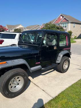 Black 1993 Jeep Wrangler 4WD