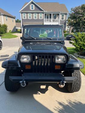 Black 1993 Jeep Wrangler 4WD