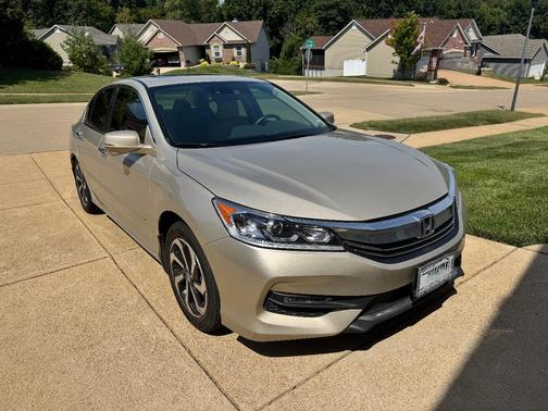 Gold 2017 Honda Accord EX-L w/Navigation & Honda Sensing