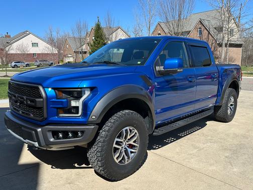 Blue 2017 Ford F-150 Raptor