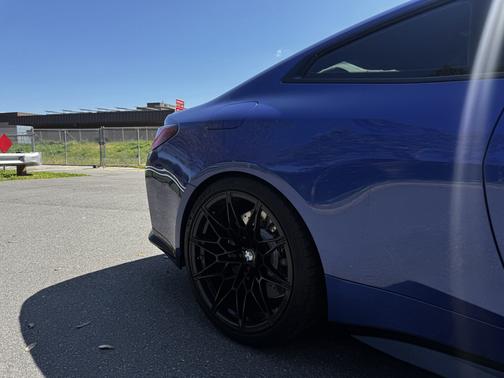 Blue 2021 BMW M4 Competition