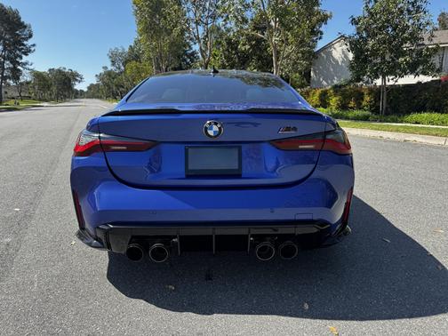 Blue 2021 BMW M4 Competition