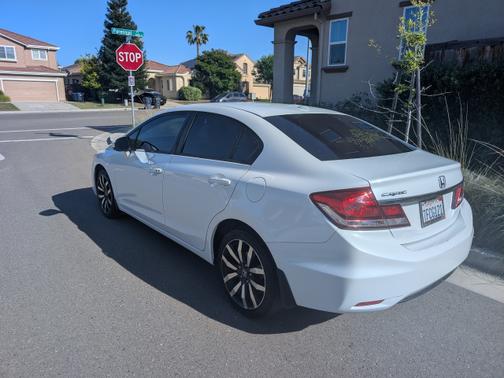 White 2014 Honda Civic EX-L
