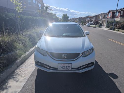 White 2014 Honda Civic EX-L