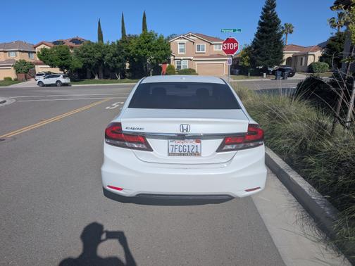 White 2014 Honda Civic EX-L