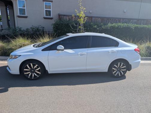 White 2014 Honda Civic EX-L