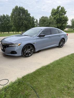 Gray 2022 Honda Accord Hybrid Sport