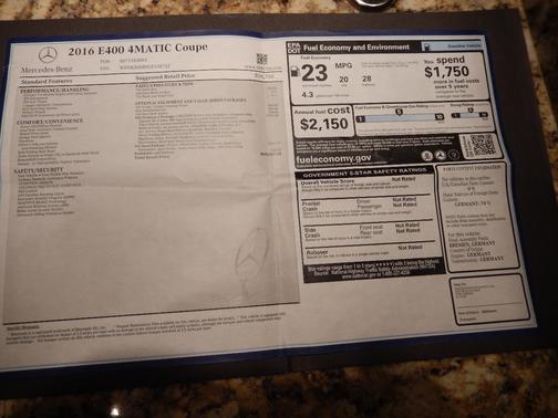 Gray 2016 Mercedes-Benz E-Class E 400 4MATIC