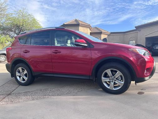 Red 2015 Toyota RAV4 XLE