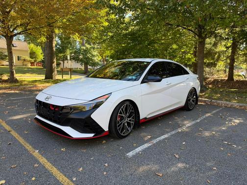 White 2023 Hyundai ELANTRA N Base