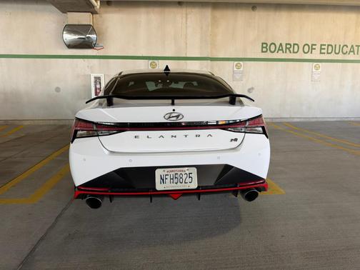 White 2023 Hyundai ELANTRA N Base