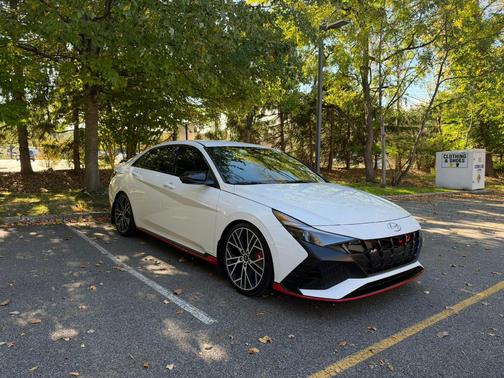White 2023 Hyundai ELANTRA N Base