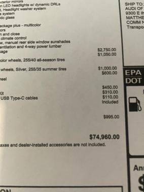 2019 Audi A6 55 Prestige