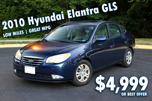 Blue 2010 Hyundai ELANTRA GLS
