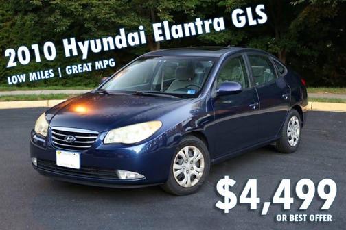 Blue 2010 Hyundai ELANTRA GLS