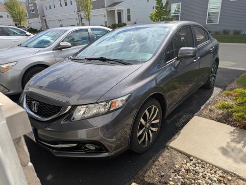 Gray 2015 Honda Civic EX-L