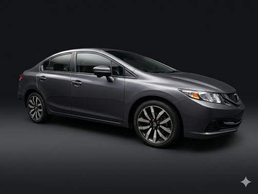 Gray 2015 Honda Civic EX-L