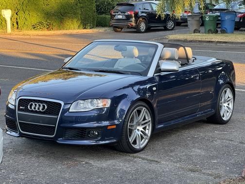 Blue 2008 Audi RS 4 4.2 L quattro Cabriolet