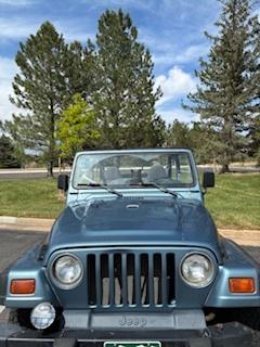 Blue 1998 Jeep Wrangler SE