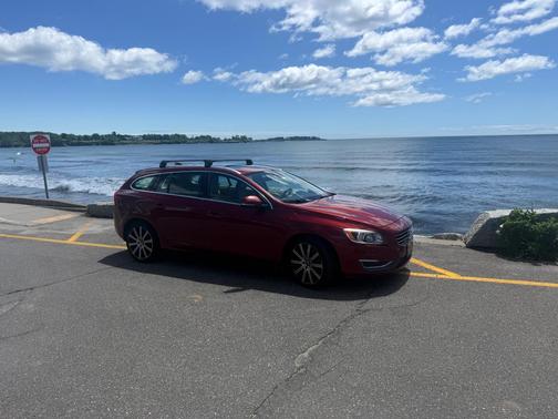Red 2015 Volvo V60 T5 Premier