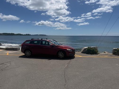 Red 2015 Volvo V60 T5 Premier
