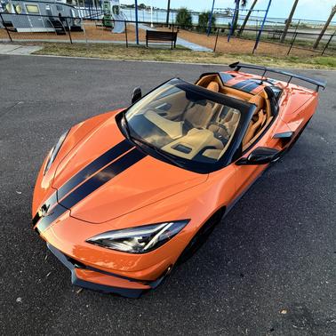 Orange 2023 Chevrolet Corvette Stingray w/3LT
