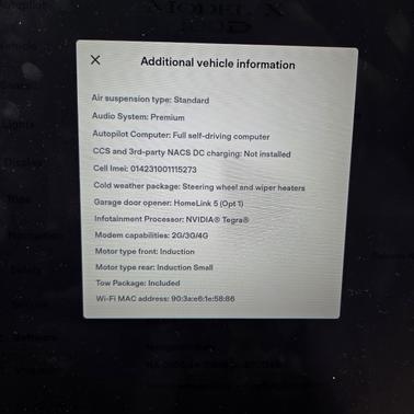 White 2017 Tesla Model X 100D