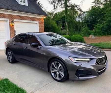Gray 2021 Acura TLX Advance