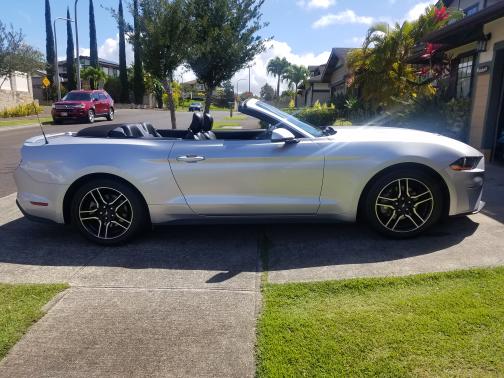 Silver 2018 Ford Mustang EcoBoost Premium