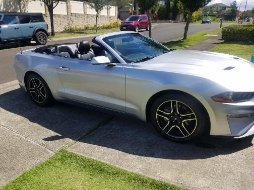 Silver 2018 Ford Mustang EcoBoost Premium