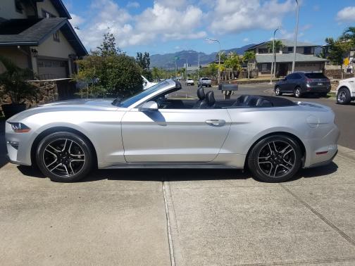 Silver 2018 Ford Mustang EcoBoost Premium