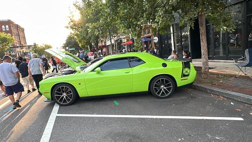 Green 2015 Dodge Challenger R/T Scat Pack