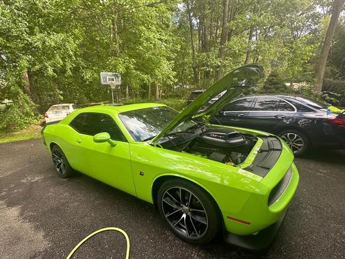 Green 2015 Dodge Challenger R/T Scat Pack